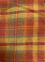 Bright Fall Plaid Woolen Fabric