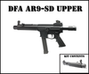 DFA AR9-SD 9MM Upper Receiver with MP5 SD handguard, forward charging, and full auto BCG
