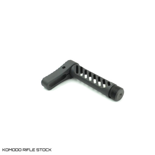 Dead Foot Arms KOMODO Rifle Stock – hard anodized fixed stock, 12.75" length of pull, compatible with folding adaptors.