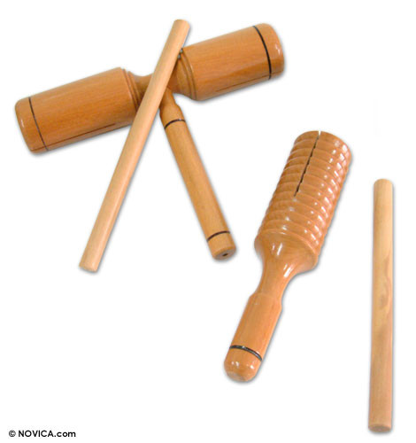 Handmade Wood Toc Toc Instruments (Pair) 'My Companions' UNICEF Market Canada