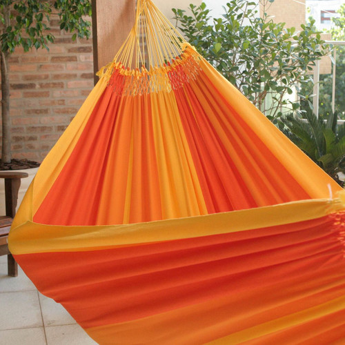 Fair Trade Cotton Hammock from Brazil (Double) 'Brazilian Summer'