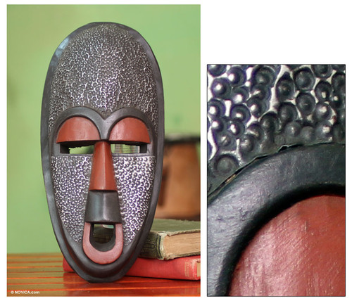 African Wood Wall Mask 'Detector of Evil'