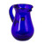 Blue Handcrafted Handblown Recycled Glass Pitcher 'Pure Cobalt' Blue Handcrafted Handblown Recycled Glass Pitcher 'Pure Cobalt'