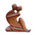 Indonesian Wood Sculpture 'The Embrace' Indonesian Wood Sculpture 'The Embrace'