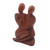 Original Wood Sculpture Hand Carved in Indonesia 'Family Peace' Original Wood Sculpture Hand Carved in Indonesia 'Family Peace'