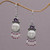 Pearl and Amethyst Sterling Silver Earrings 'Dreams' Pearl and Amethyst Sterling Silver Earrings 'Dreams'
