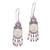 Pearl and Amethyst Sterling Silver Earrings 'Dreams' Pearl and Amethyst Sterling Silver Earrings 'Dreams'
