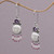 Pearl and Amethyst Sterling Silver Earrings 'Dreams' Pearl and Amethyst Sterling Silver Earrings 'Dreams'