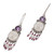 Pearl and Amethyst Sterling Silver Earrings 'Dreams' Pearl and Amethyst Sterling Silver Earrings 'Dreams'