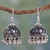 Fair Trade Jewelry Sterling Silver Chandelier Earrings 'Silver Bells'