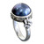 Floral Sterling Silver and Pearl Cocktail Ring 'Blue Moon' Floral Sterling Silver and Pearl Cocktail Ring 'Blue Moon'