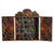 Unique Wood Retablo Folk Art Sculpture 'Mask Collection' Unique Wood Retablo Folk Art Sculpture 'Mask Collection'