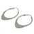 950 Silver Hoop Earrings 'Silver Boomerang' 950 Silver Hoop Earrings 'Silver Boomerang'