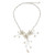 Handcrafted Floral Pearl Necklace 'Bouquet of Pearls'