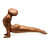 Original Wood Sculpture 'Yoga Cobra Pose'