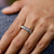 Floral Sterling Silver Band Ring 'Silver Garland' Floral Sterling Silver Band Ring 'Silver Garland'