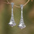 Handmade Sterling Silver Dangle Earrings 'Temple Bells'
