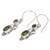 Peridot Sterling Silver Dangle Earrings 'Crown Princess' Peridot Sterling Silver Dangle Earrings 'Crown Princess'