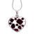 Garnet Heart Necklace Artisan Crafted Birthstone Jewelry 'My Love'