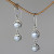 Pearl Sterling Silver Dangle Earrings 'Two Full Moons' Pearl Sterling Silver Dangle Earrings 'Two Full Moons'