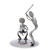 Handcrafted Recycled Metal Rustic Sports Sculpture Mexico 'Rustic Baseball Players' Handcrafted Recycled Metal Rustic Sports Sculpture Mexico 'Rustic Baseball Players'