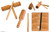 Handmade Wood Toc Toc Instruments (Pair) 'My Companions'