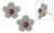 Garnet flower earrings 'Love Blossom' Garnet flower earrings 'Love Blossom'
