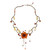 Carnelian and Citrine Beaded Choker 'Fire Flower' Carnelian and Citrine Beaded Choker 'Fire Flower'