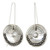Modern Pearl Sterling Silver Drop Earrings 'Moonlight Sand'