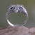 Amethyst and Silver Bird Ring 'Owl Wisdom' Amethyst and Silver Bird Ring 'Owl Wisdom'