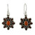 Carnelian Floral Earrings with Garnet Petals 'Passionate' Carnelian Floral Earrings with Garnet Petals 'Passionate'
