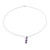 Hand Made Amethyst and Sterling Silver Necklace from India 'Lilac Trio' Hand Made Amethyst and Sterling Silver Necklace from India 'Lilac Trio'