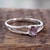 Sterling Silver and Amethyst Ring 'Lilac Solitaire'