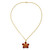 Natural orchid gold-plated necklace 'Orchid Star' Natural orchid gold-plated necklace 'Orchid Star'