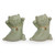 Thai Celadon Ceramic Sculptures (Pair) 'Good Luck Cats' Thai Celadon Ceramic Sculptures (Pair) 'Good Luck Cats'