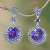 Amethyst dangle earrings 'Moonlight Dazzle'