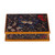 Reverse Painted Glass Jewelry Box 'Night Flutters' Reverse Painted Glass Jewelry Box 'Night Flutters'