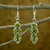 Peridot Earrings 9 Cts on Sterling Silver Jewelry from India 'Summer Allure'