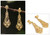 Handmade Gold Plated Filigree Earrings from Peru 'Bells'