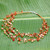 Beaded Pearl and Carnelian Necklace 'Warm Shower' Beaded Pearl and Carnelian Necklace 'Warm Shower'