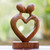 Wood sculpture 'Love Flows' Wood sculpture 'Love Flows'