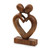 Wood sculpture 'Love Flows' Wood sculpture 'Love Flows'