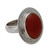 Modern Sterling Silver and Carnelian Ring 'Spicy Hot' Modern Sterling Silver and Carnelian Ring 'Spicy Hot'