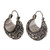 Floral Sterling Silver Hoop Earrings 'Bali Paradise' Floral Sterling Silver Hoop Earrings 'Bali Paradise'