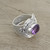 Sterling Silver Wrap Amethyst Ring India Jewelry 'Her Majesty' Sterling Silver Wrap Amethyst Ring India Jewelry 'Her Majesty'