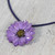 Natural flower necklace 'World of Violet' Natural flower necklace 'World of Violet'