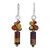 Unique Tiger's Eye Dangle Earrings 'Insightful'