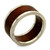 Men's Wood and Silver Band Ring 'Forest Halo' Men's Wood and Silver Band Ring 'Forest Halo'