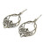 Handcrafted Sterling Silver Dangle Earrings 'Lotus Lace' Handcrafted Sterling Silver Dangle Earrings 'Lotus Lace'