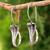 Sterling Silver Snake Earrings 'Cobra Guardian' Sterling Silver Snake Earrings 'Cobra Guardian'